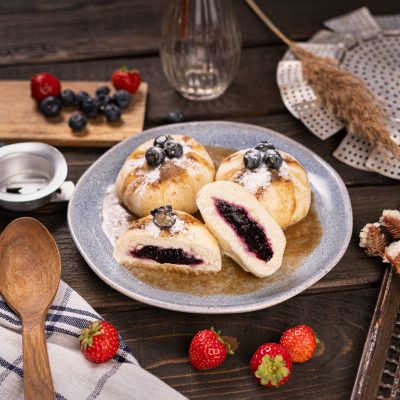 Buchty na pare s cucoriedkami a sypanou skoricou_422