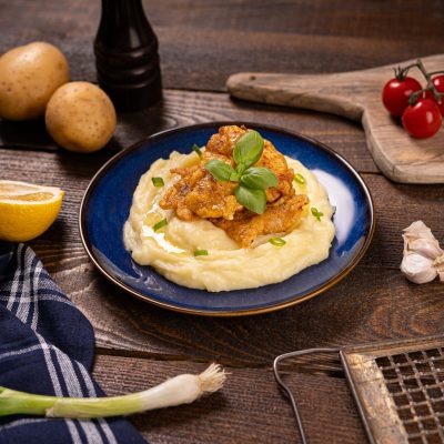 Kuracie kusky v pivnom cesticku, zemiakova kas╠îa_322