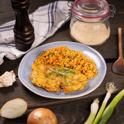 Pikantny bulgur s grilovanym kuracim prsom_307